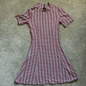 Petite Top shop dress
Red,gray &white light weight 
Great condition